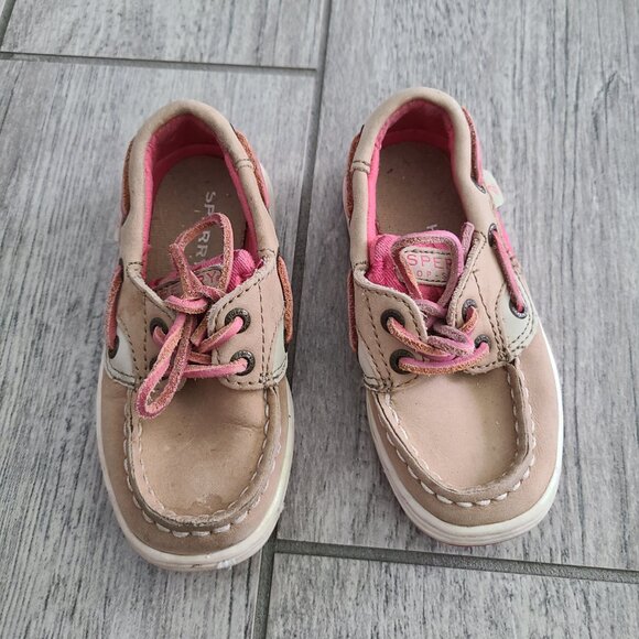 Sperry Toddler Girls Bluefish 2-Eye Boat Shoes Size 7M - Picture 4 of 11